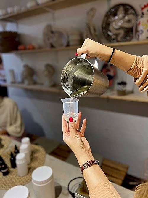 Aromaterapi ile Losyon Mum Atölyesi